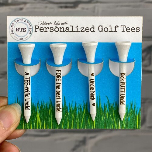 Personalized Golf Tees - a fun gift for golfers - engraved gifts