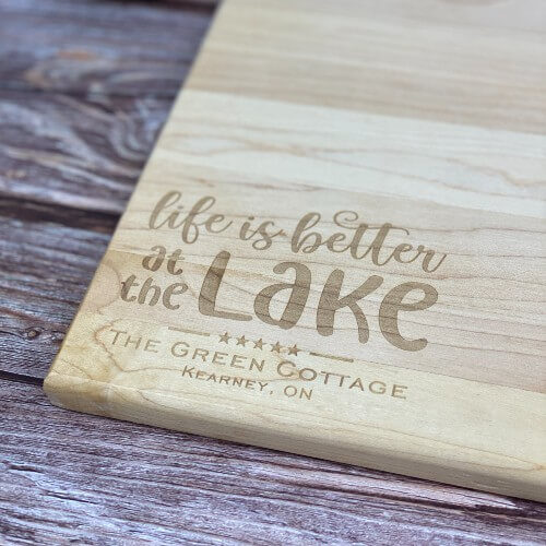 Life is better at the lake, custom gift for the cottage.