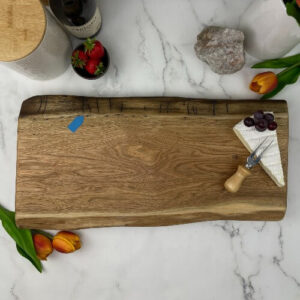 Large butternut charcuterie board on sale and waiting for personalization.